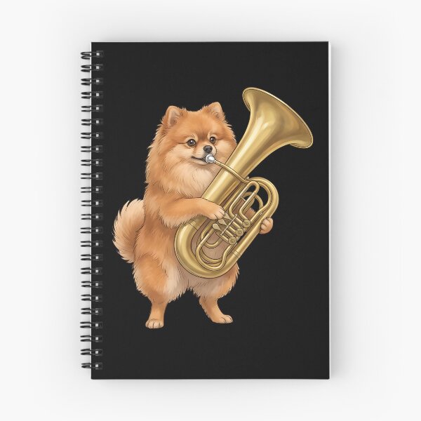 Item preview, Pomeranian Playing Tuba Player Tubaist Dog Lover designed and sold by DoodleTortle.