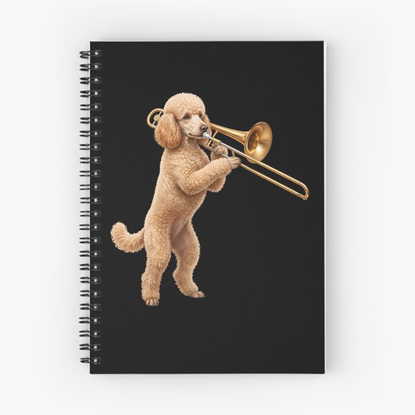Item preview, Poodle Playing Trombone Player Trombonist Dog Lover designed and sold by DoodleTortle.