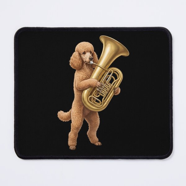 Item preview, Poodle Playing Tuba Player Tubaist Dog Lover designed and sold by DoodleTortle.