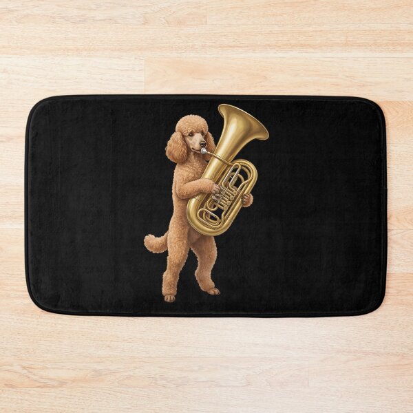 Item preview, Poodle Playing Tuba Player Tubaist Dog Lover designed and sold by DoodleTortle.