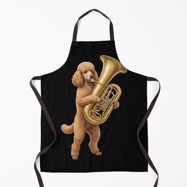 Item preview, Poodle Playing Tuba Player Tubaist Dog Lover designed and sold by DoodleTortle.