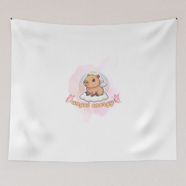 Item preview, Cute Angel Capybara designed and sold by DreamGraphicDG.