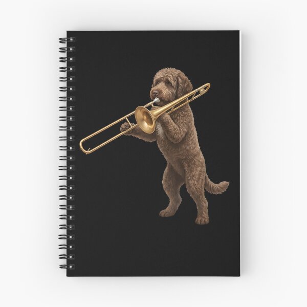 Item preview, Portuguese Water Dog Playing Trombone Player Trombonist Dog Lover designed and sold by DoodleTortle.