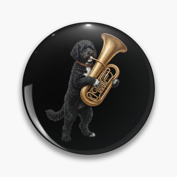 Item preview, Portuguese Water Dog Playing Tuba Player Tubaist Dog Lover designed and sold by DoodleTortle.