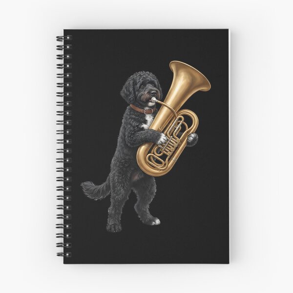 Item preview, Portuguese Water Dog Playing Tuba Player Tubaist Dog Lover designed and sold by DoodleTortle.