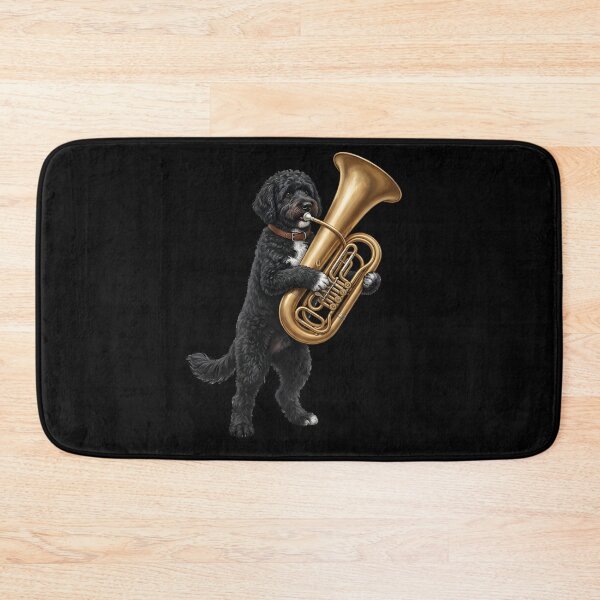 Item preview, Portuguese Water Dog Playing Tuba Player Tubaist Dog Lover designed and sold by DoodleTortle.