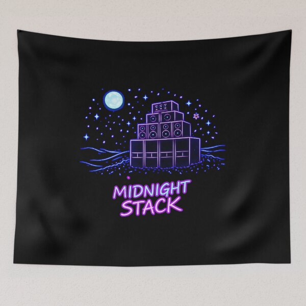 Item preview, Midnight Stack – Freeparty Sound System Night designed and sold by leyfinder.
