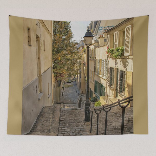 Item preview, Street in Montmartre in Paris designed and sold by Photopat.