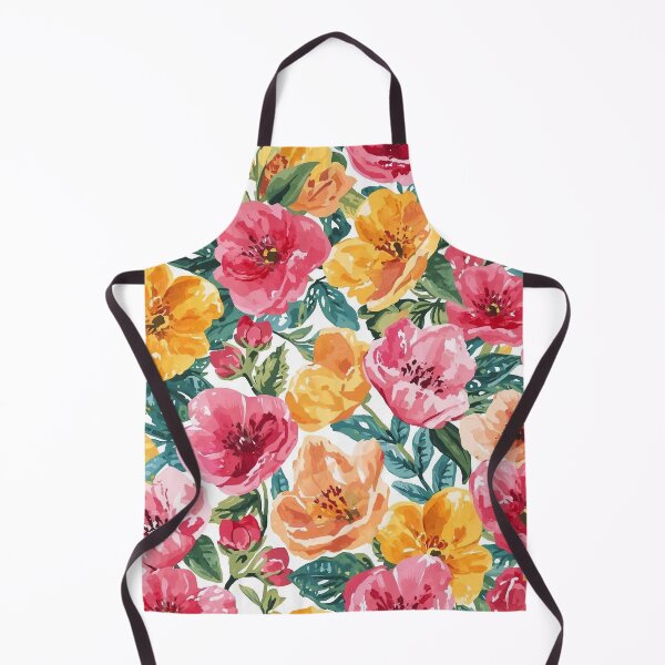 Item preview, Floral Colourful Pink Orange Yellow designed and sold by MoonMonkeyNbear.