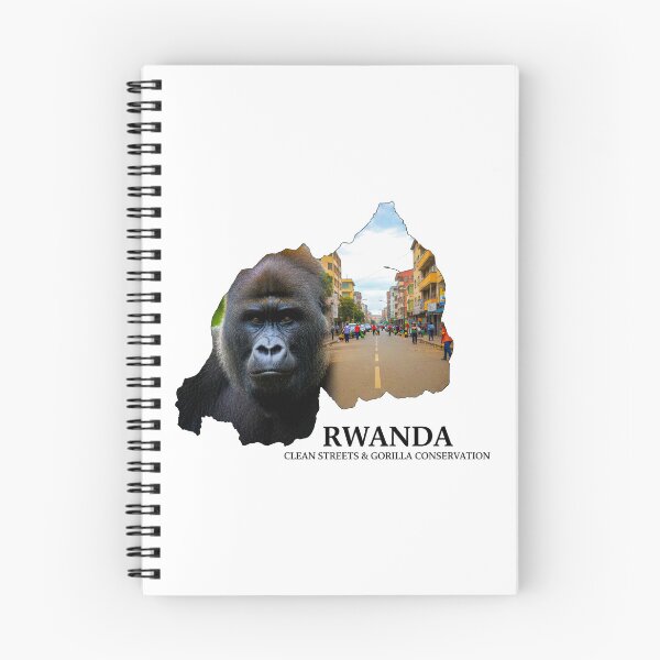 Item preview, Rwanda Map Gorilla Conservation and Clean Streets Heritage Art designed and sold by AbulailArt.