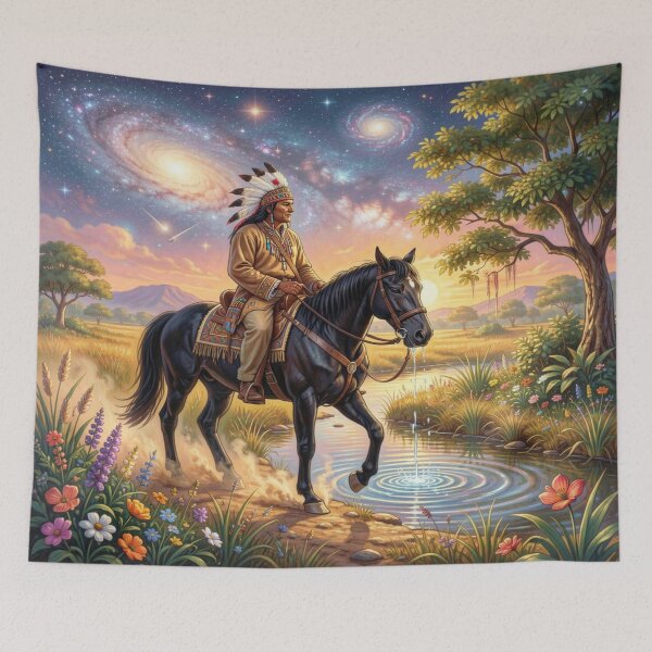 Item preview, Spirit and Cosmic Rider – Between Earthlight and Universe Dreams designed and sold by FotoworldEdel.