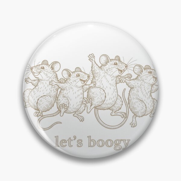 Item preview, Playful Dancing Mice Cartoon – “Let’s Boogy” Party Art Print designed and sold by treesdesign.