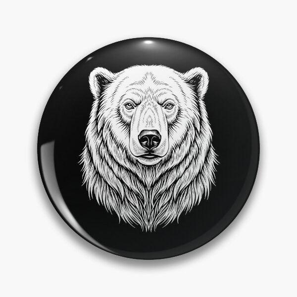 Item preview, Arctic Polar Bear Line Art – Minimalist Polar Bear Tattoo Design designed and sold by Fuechse.
