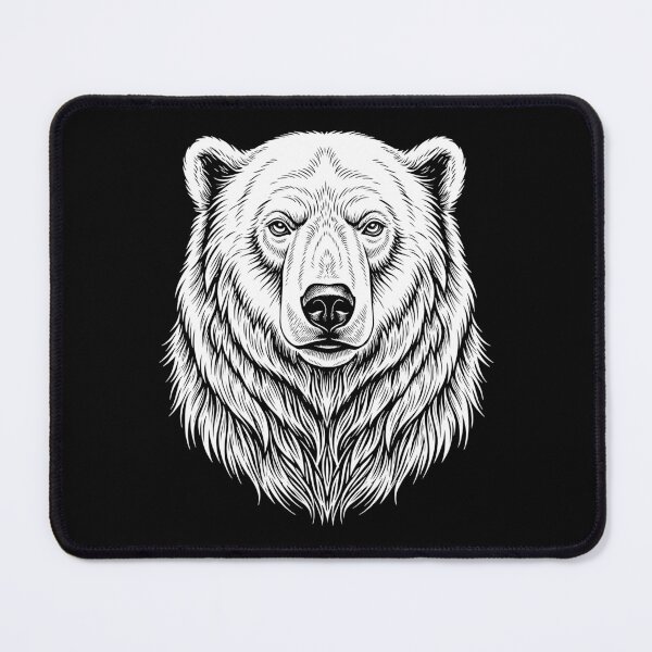 Item preview, Arctic Polar Bear Line Art – Minimalist Polar Bear Tattoo Design designed and sold by Fuechse.