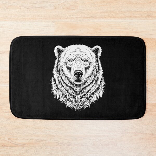 Item preview, Arctic Polar Bear Line Art – Minimalist Polar Bear Tattoo Design designed and sold by Fuechse.