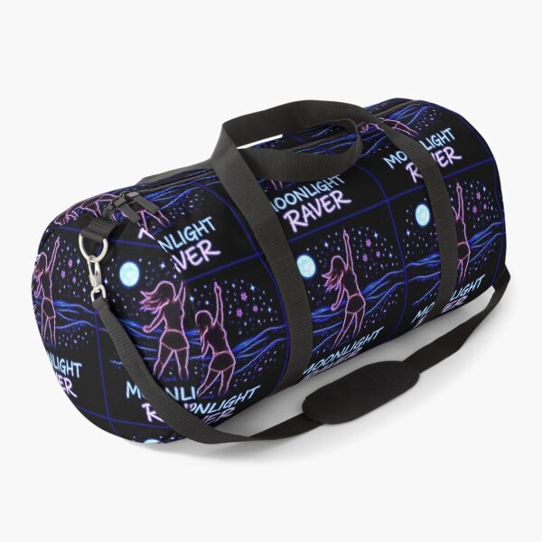 Item preview, Moonlight Raver – Neon Dancing Silhouette Under The Moon designed and sold by leyfinder.