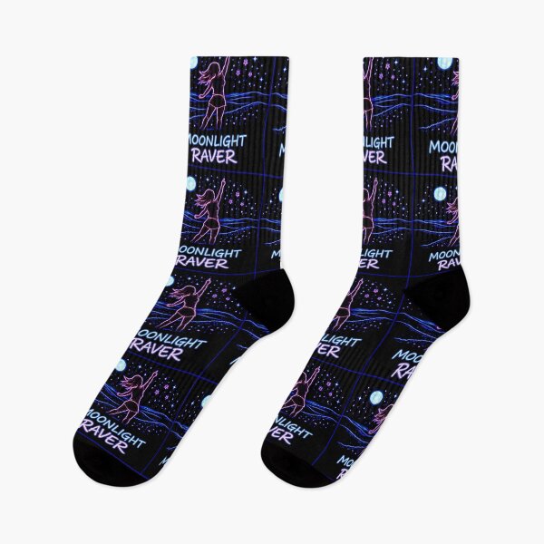 Artikelvorschau, Moonlight Raver – Neon-Tanzende Silhouette unter dem Mond entworfen und verkauft von leyfinder.