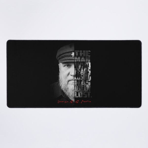 Item preview, George R.R. Martin Split Face Quote Poster designed and sold by Enea Kelo.
