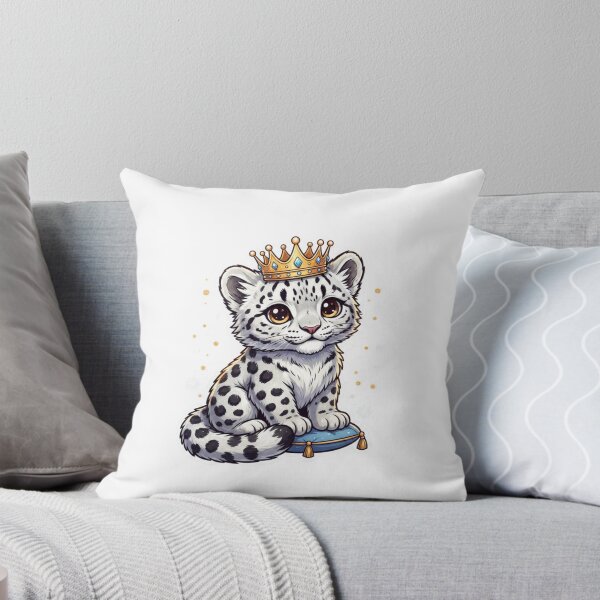 Item preview,  Royal Snow Leopard Cub – King Kawaii  designed and sold by Shopex10.
