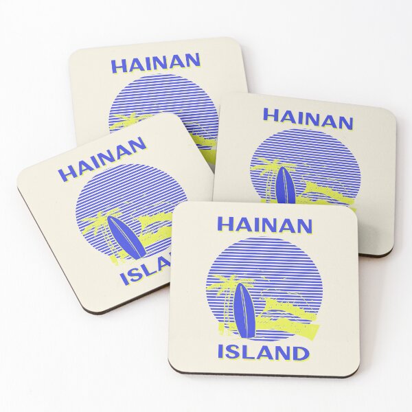 Item preview, Vintage Hainan Island China Surf Sticker – Retro Beach Travel Design designed and sold by Bold & Brewed.
