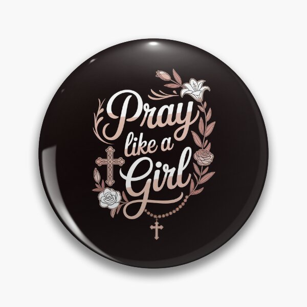 Item preview, Pray Like A Girl Catholic Shirt – Faith Over Fear Catholic Girl Message designed and sold by Redgiant87x.