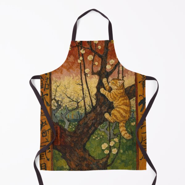 Item preview, The Cat in the Flowering Plum Orchard designed and sold by Ocelot-T.