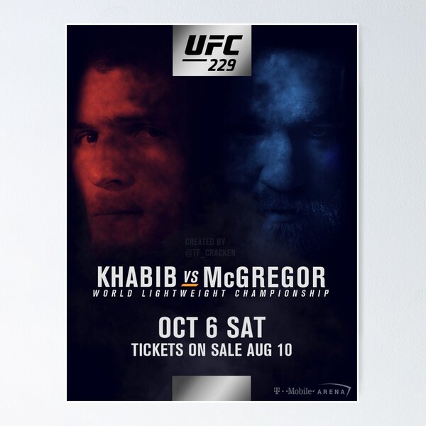 Item preview, UFC 229: Khabib vs McGregor Official Event Poster (HQ) designed and sold by iDontFearYou.