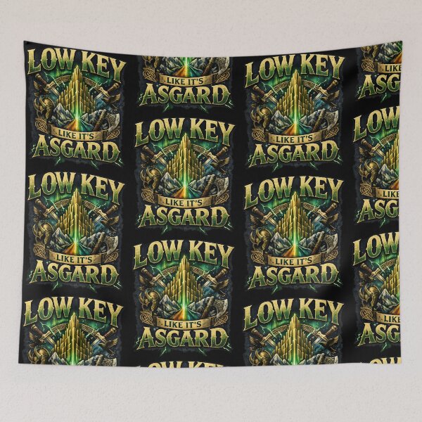 Item preview, Low Key Like It’s Asgard Norse Mythology Loki Humor Design designed and sold by TeeTimeTreasure.