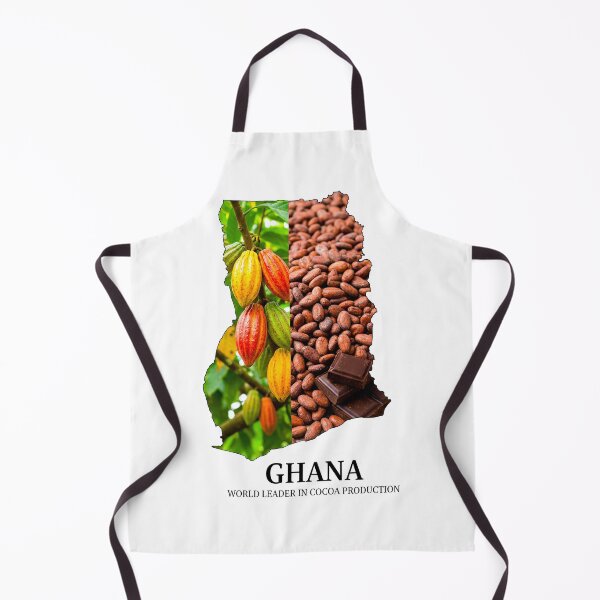 Item preview, Ghana Map World Leader in Cocoa Production and Chocolate Heritage Art designed and sold by AbulailArt.