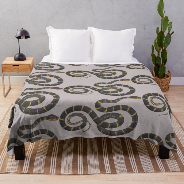 Item preview, vintage black and yellow snake designed and sold by okapia concolor.