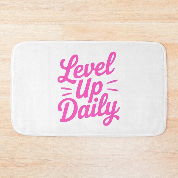 Item preview, Level Up Daily! Motivational Hustle Quote designed and sold by PMCreative.