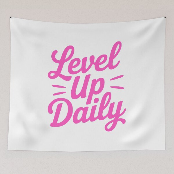 Item preview, Level Up Daily! Motivational Hustle Quote designed and sold by PMCreative.