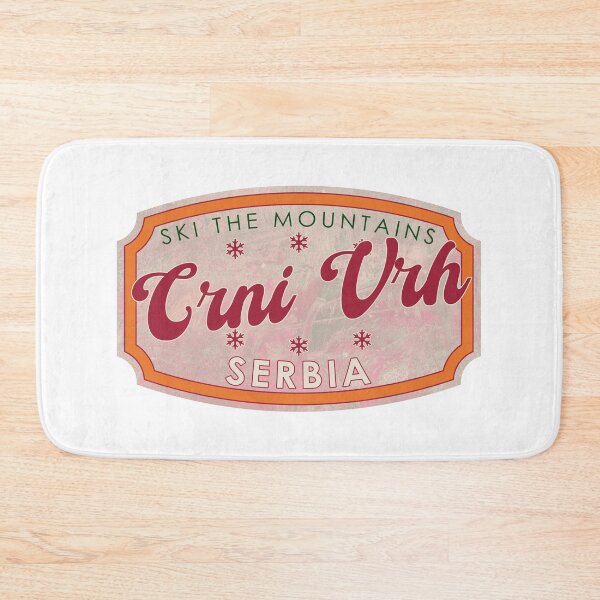 Item preview, Crni Vrh, Serbia, Ski, textured skiing badge designed and sold by Wanderful-roads.