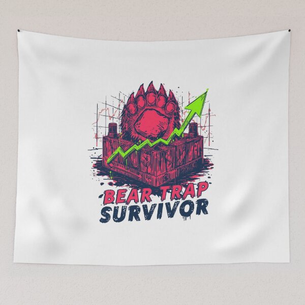 Item preview, Bear Trap Survivor Funny Trader Shirt designed and sold by KapiPrint.