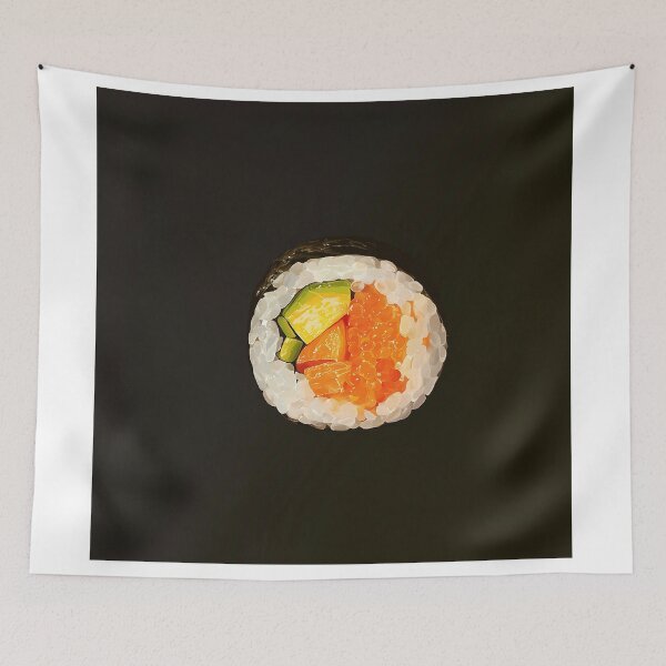 Item preview, Avocado Salmon Maki Roll Minimal designed and sold by Christian Weiss.
