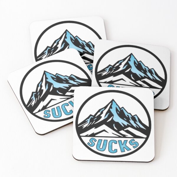 Item preview, Vail Sucks Mountain Art – Winter Sports Parody Design designed and sold by MystiColo.
