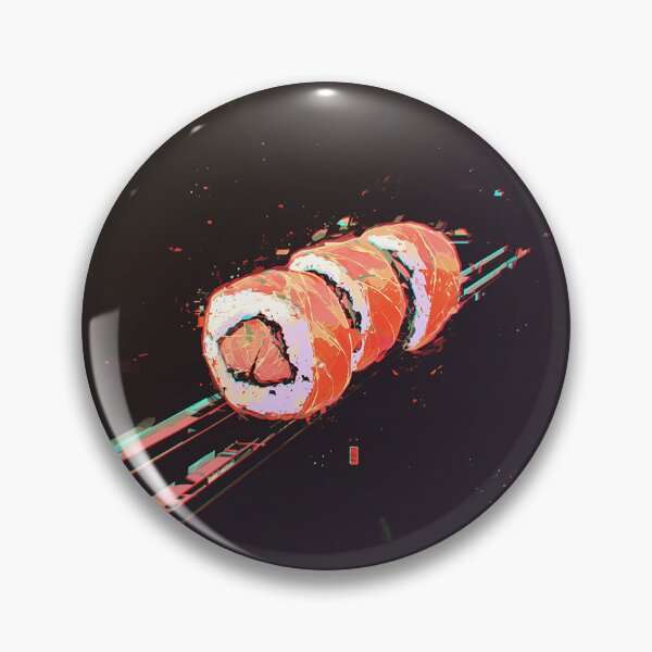 Artikelvorschau, Neon Glitch Sushi Roll Burst entworfen und verkauft von Christian Weiss.