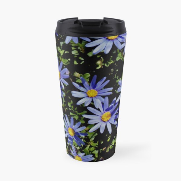 Sunbathing Blue Daisies Travel Mug