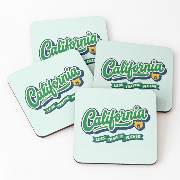 Item preview, Vintage California Less Traffic Please - Funny Retro Commuter designed and sold by Cozy-Old-Pub.