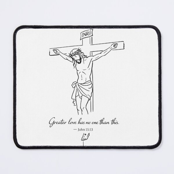 Item preview, Minimalist Jesus Line Art Set - Isaiah 53:5 & John 15:13 Wall Art - Christian Scripture Prints - Modern Gospel Home Decor designed and sold by vaidalee.