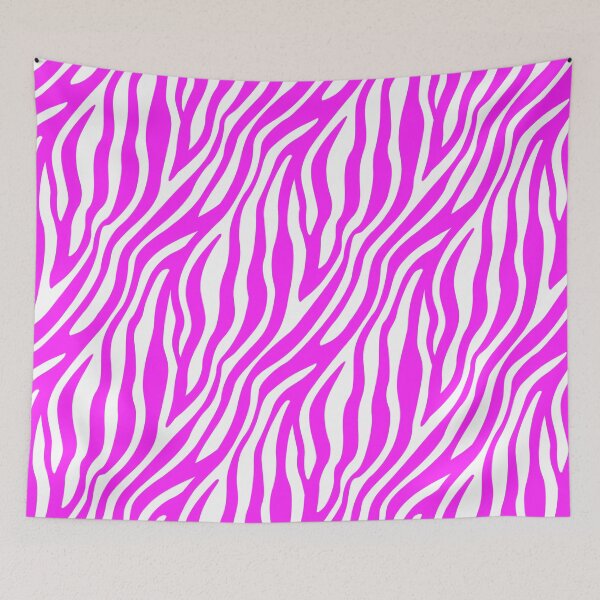 Artikelvorschau, Weißes und rosa Zebra entworfen und verkauft von Ilustramagno.