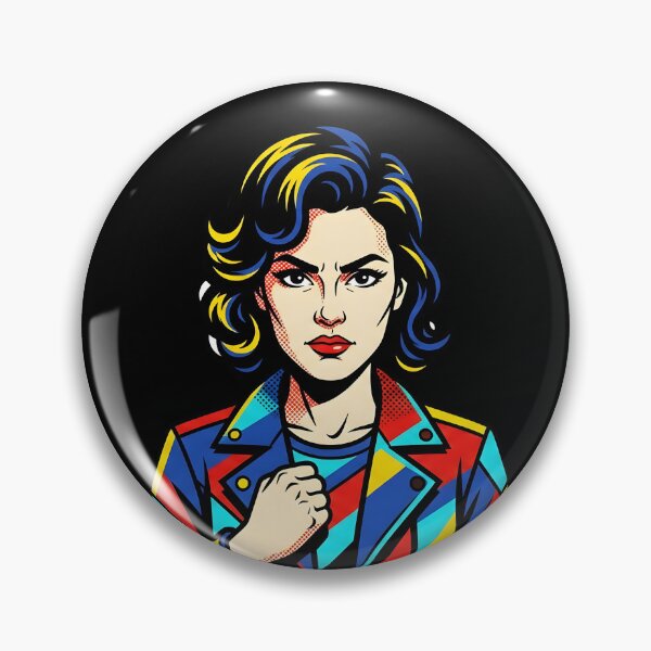 Item preview, Confident Woman Pop Art Portrait – Colorful Comic Empowerment Design designed and sold by Fuechse.