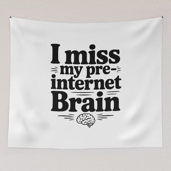 Item preview, I Miss my Pre-Internet Brain designed and sold by Frank Ring.