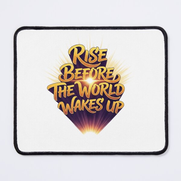 Item preview, Rise Before The World Wakes Up - Motivational Quote Typography designed and sold by LoveDesignMania.