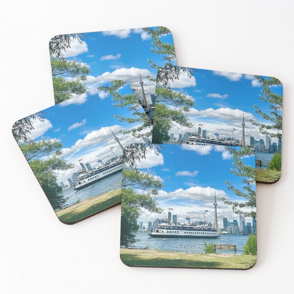 Item preview, Toronto Island Ferry and the CN Tower designed and sold by ClarissaFlora.