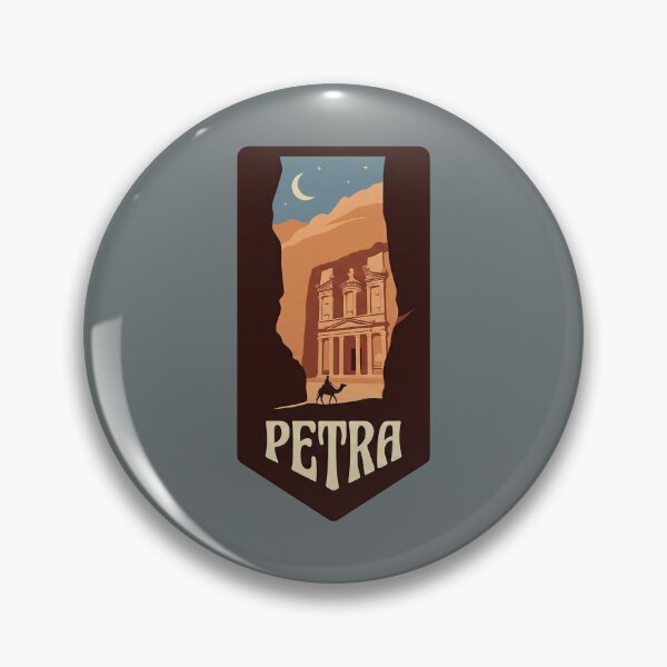 Item preview, Petra Jordan Vintage Travel Poster - Al-Khazneh Treasury designed and sold by Baudtmann.