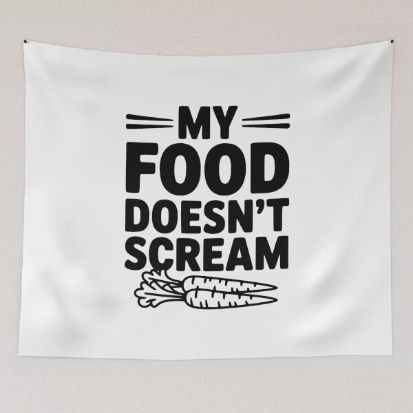 Item preview, My Food Doesn't Scream designed and sold by Frank Ring.