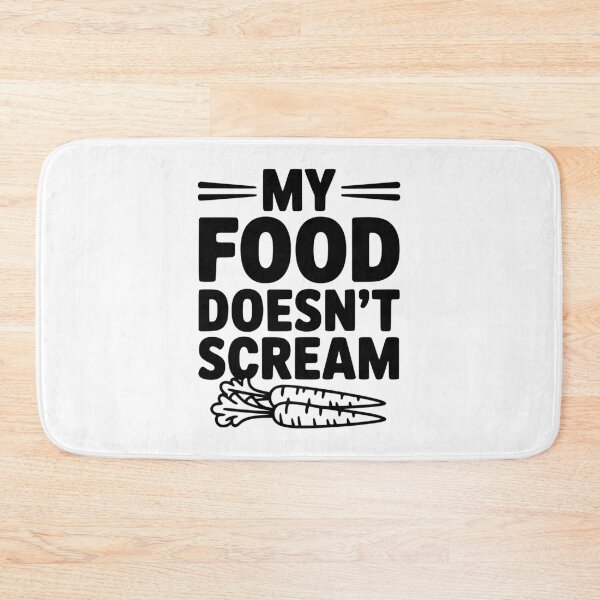 Item preview, My Food Doesn't Scream designed and sold by Frank Ring.