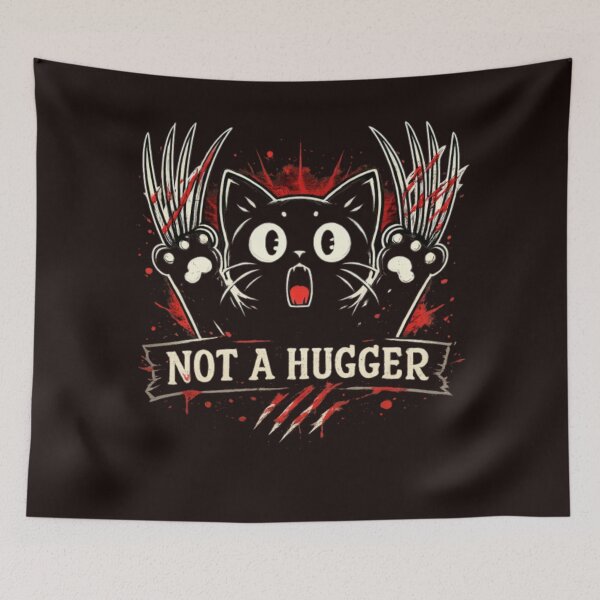 Item preview, Not A Hugger – Funny Angry Cat Claws Design | Savage Cat designed and sold by CatLovers Studio.