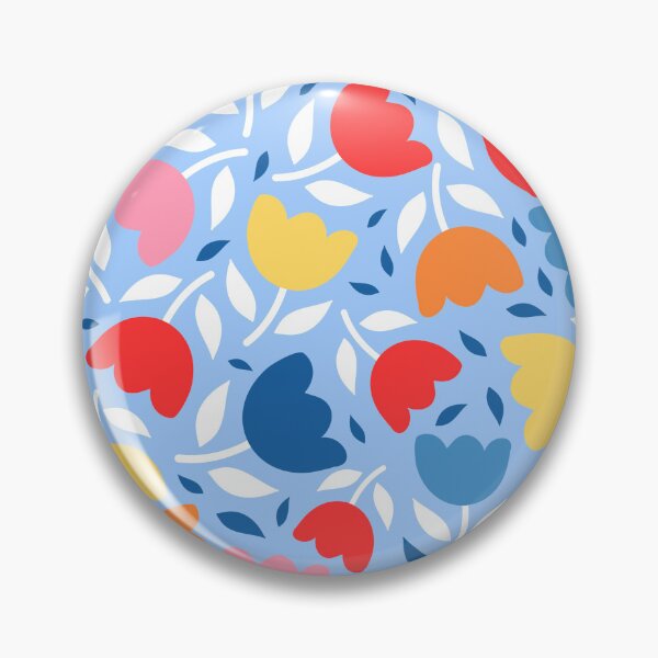 Item preview, Bold retro scandi tulip florals mid century designed and sold by Nicola-Rowe.